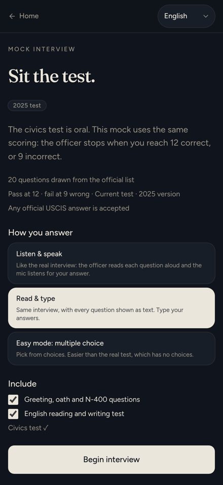 Mock interview